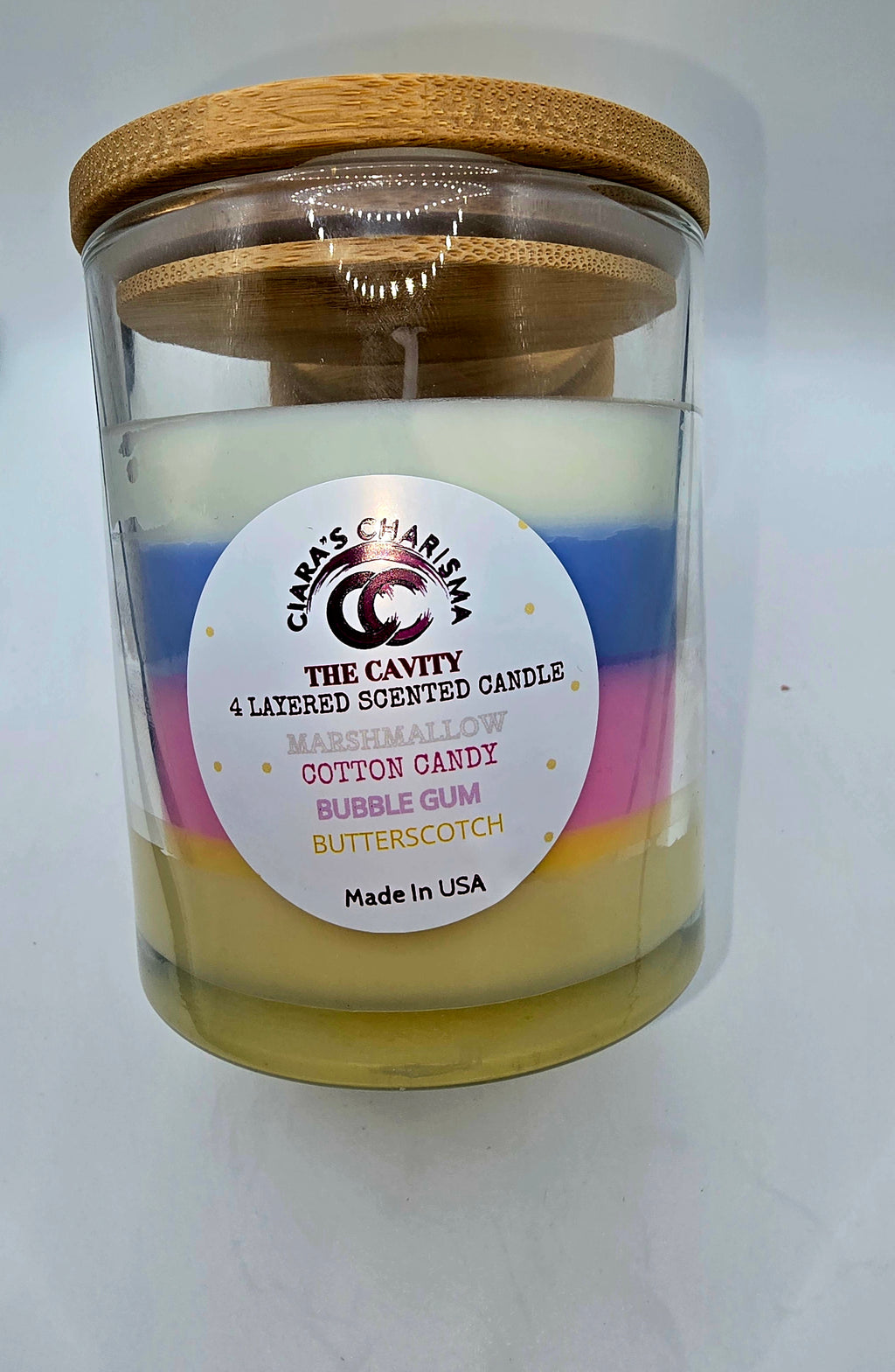 The Cavity Layered Candle – Marshmallow, Cotton Candy, Bubblegum & Butterscotch