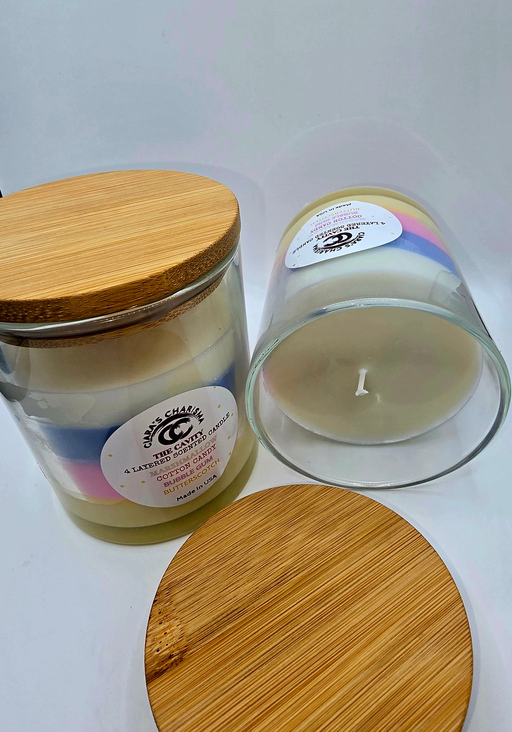 The Cavity Layered Candle – Marshmallow, Cotton Candy, Bubblegum & Butterscotch